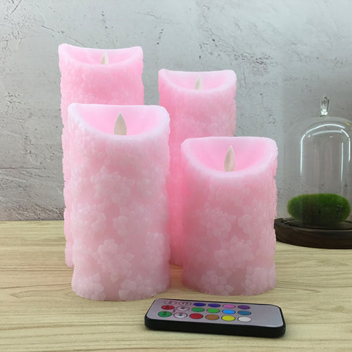 LED Pink Candles
