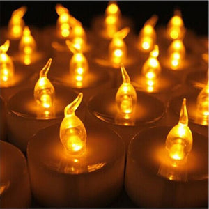 Warm White Flickering Decorative Candles