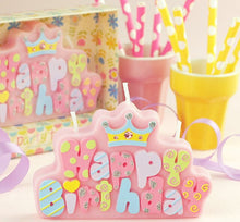 Load image into Gallery viewer, Happy Birthday Cake Decoration Candle