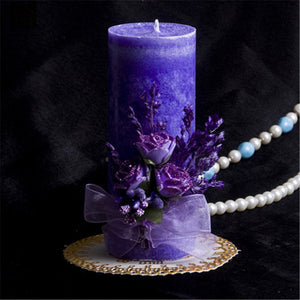 Romantic Flower Candle