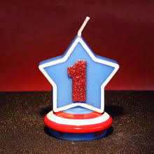 Load image into Gallery viewer, Captain America Blue Shield Candle