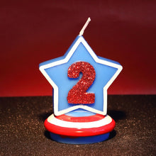 Load image into Gallery viewer, Captain America Blue Shield Candle