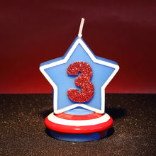 Load image into Gallery viewer, Captain America Blue Shield Candle