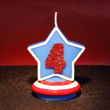Load image into Gallery viewer, Captain America Blue Shield Candle