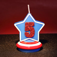 Load image into Gallery viewer, Captain America Blue Shield Candle