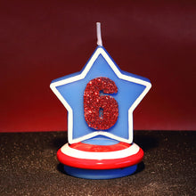 Load image into Gallery viewer, Captain America Blue Shield Candle