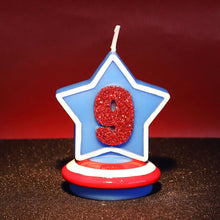 Load image into Gallery viewer, Captain America Blue Shield Candle
