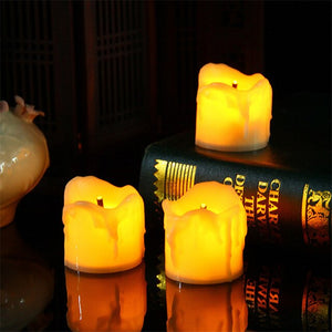 Amber LED Electronic Flameless Tealight Candle