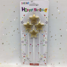Load image into Gallery viewer, Star Gold Candle