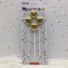 Load image into Gallery viewer, Heart Gold Candle