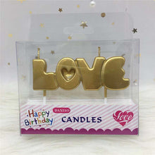 Load image into Gallery viewer, Heart Gold Candle