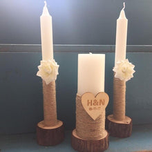 Load image into Gallery viewer, Rustic Wedding Candles