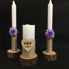 Load image into Gallery viewer, Rustic Wedding Candles