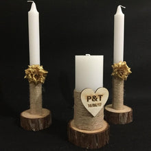Load image into Gallery viewer, Rustic Wedding Candles